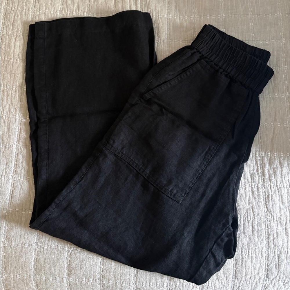 Not perfect linen Black puglia Pants and Bay Top